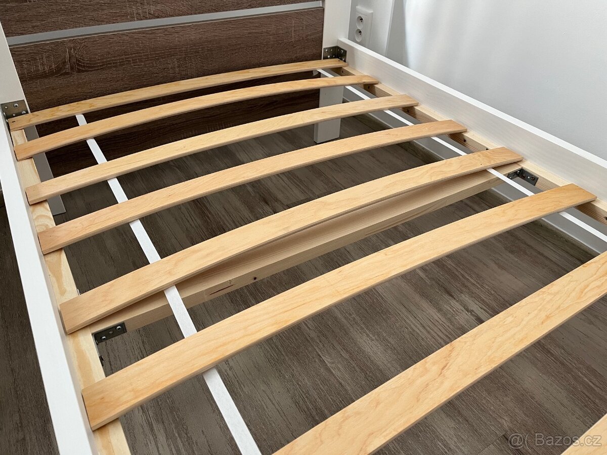 Nová postel 90 x 200 cm + rošt + noční stolek (zpevněno) - 6