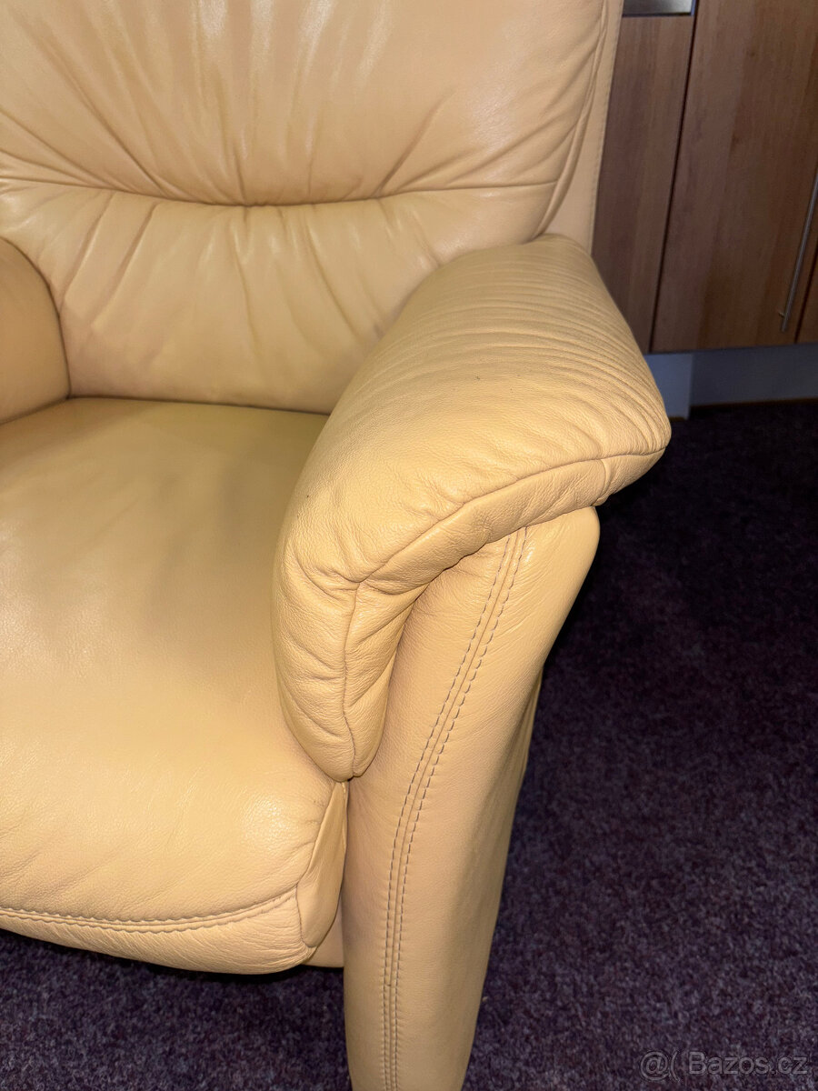 Kožená sedací souprava moderní design Německá výroba - 6