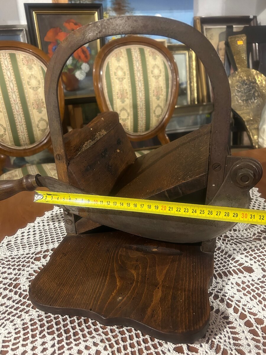 Starožitný ruční kráječ chleba / zeleniny - 6