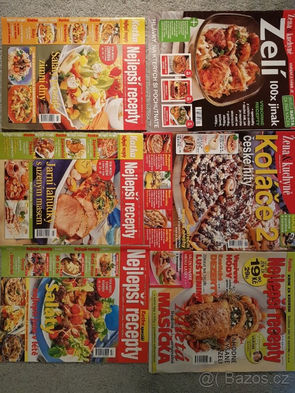 Brožované kuchařky 35 ks, i jednotlivě - 6