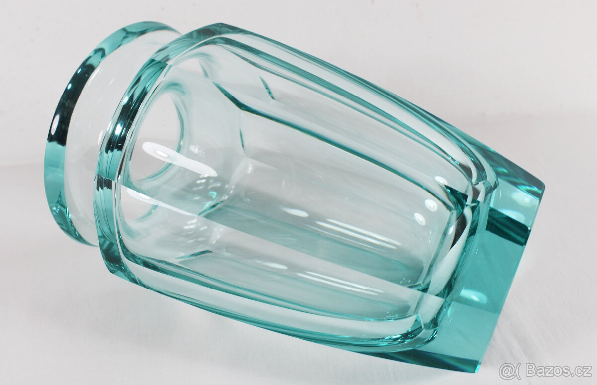 art deco váza Moser 4 - 6