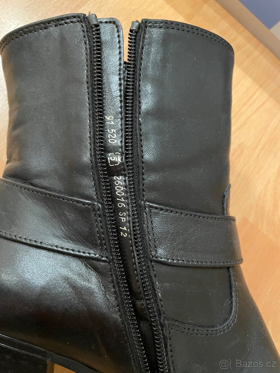 Černé kožené boty Gabor vel. 38 - 6