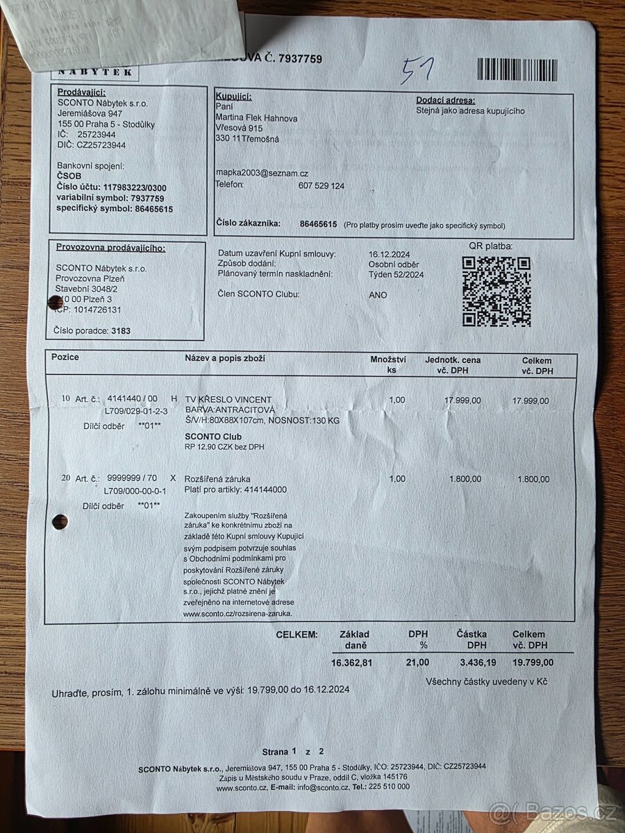 Polohovací křeslo - 6