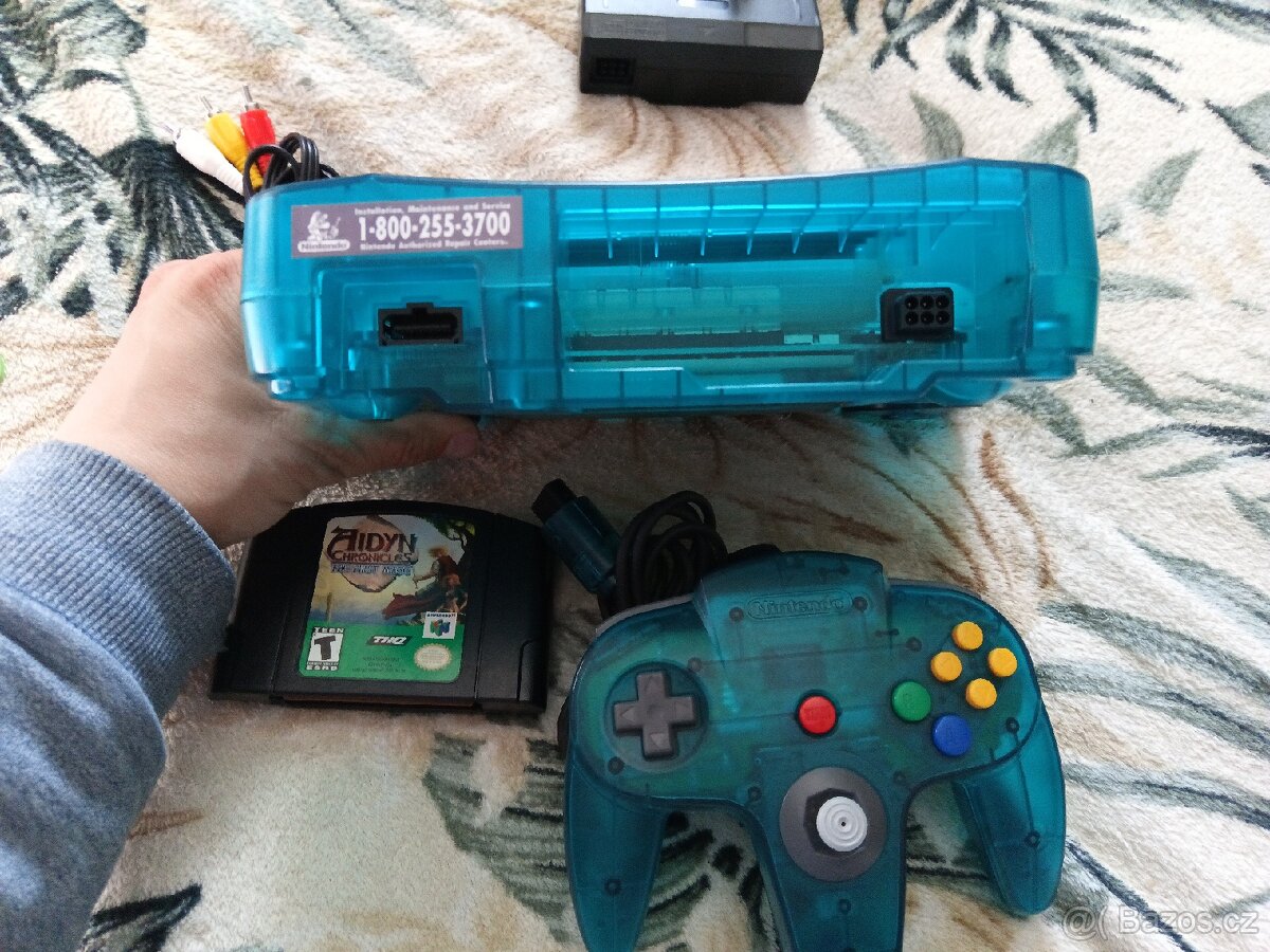 N64 Nintendo 64 Blue USA + Hra - 6