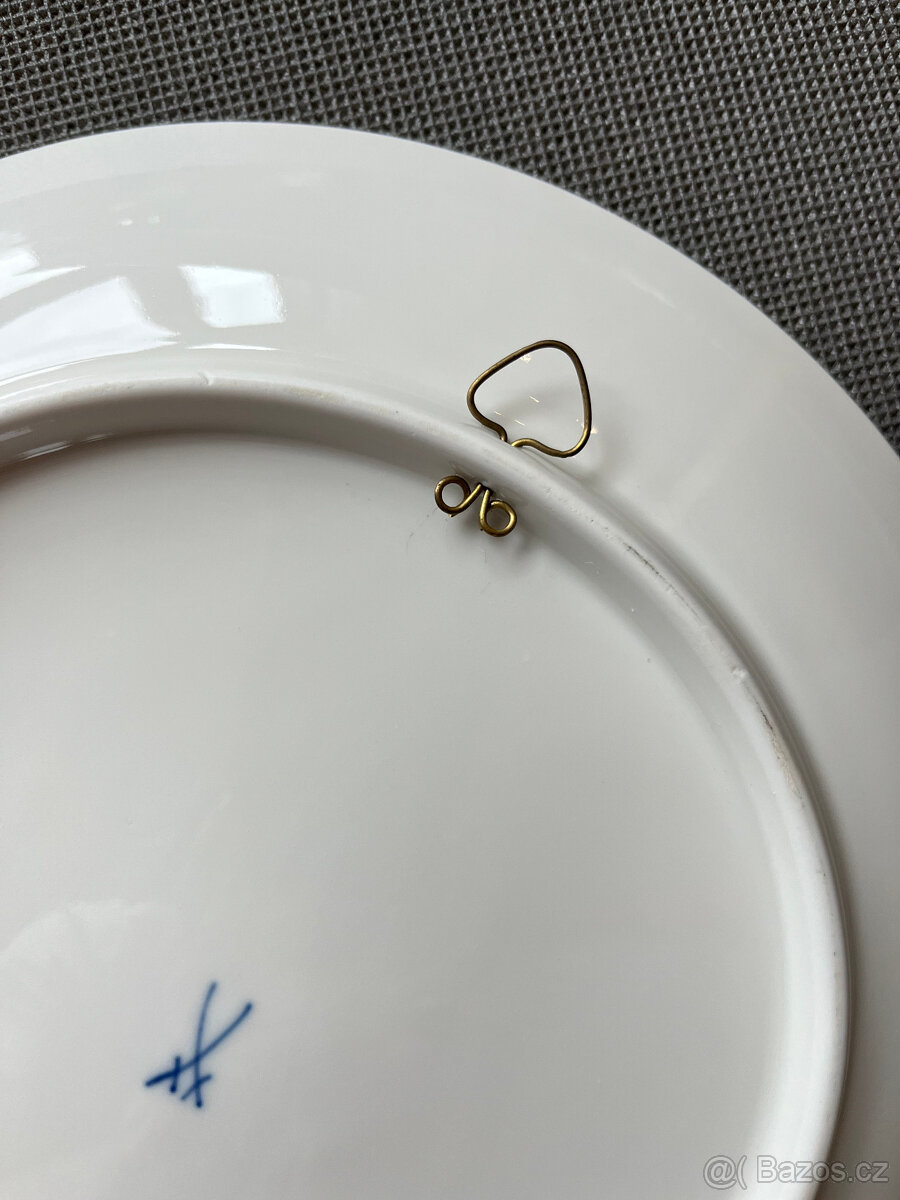 Míšeň Meissen Agitační socialistický talíř 26 cm - 6