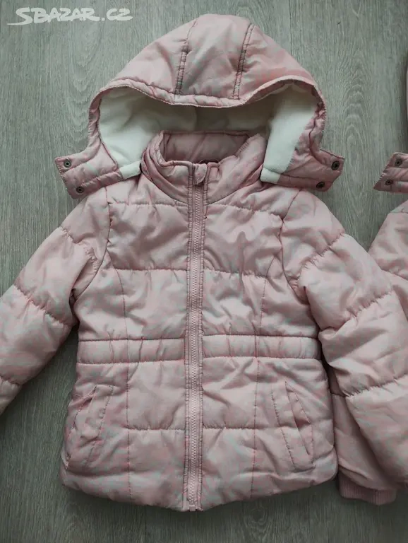 Dívčí zimní bunda (vel. 110 + 116), dvojčata - 6