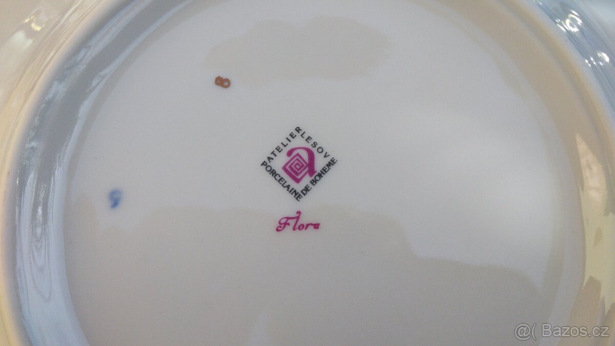 Porcelán Mocca souprava Flora - 6