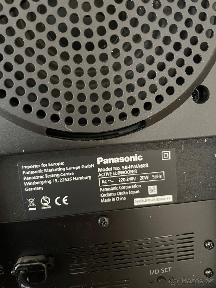 Prodám soundbar Panasonic, SC-HTB688 - 6