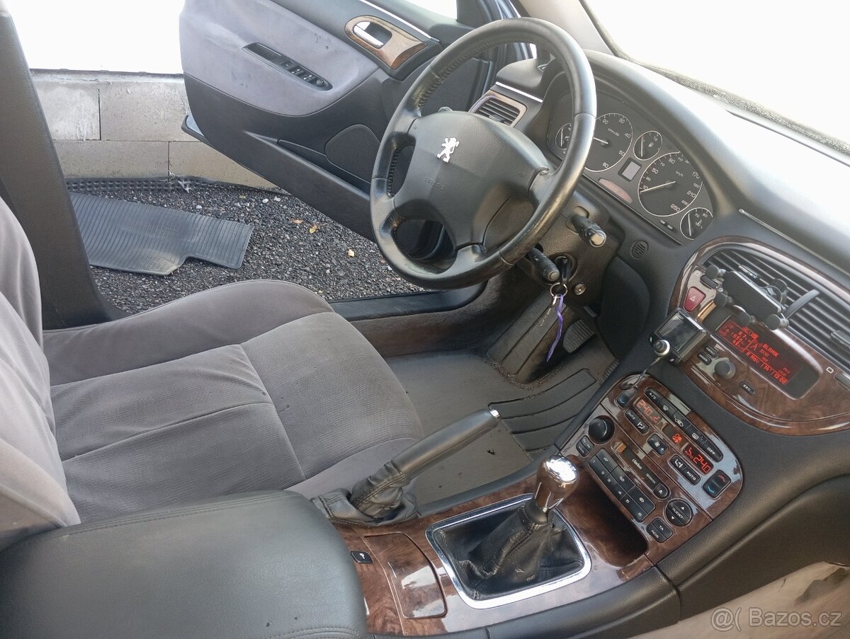 Peugeot 607 2,2 Hdi nová TK, velký servis.. - 6