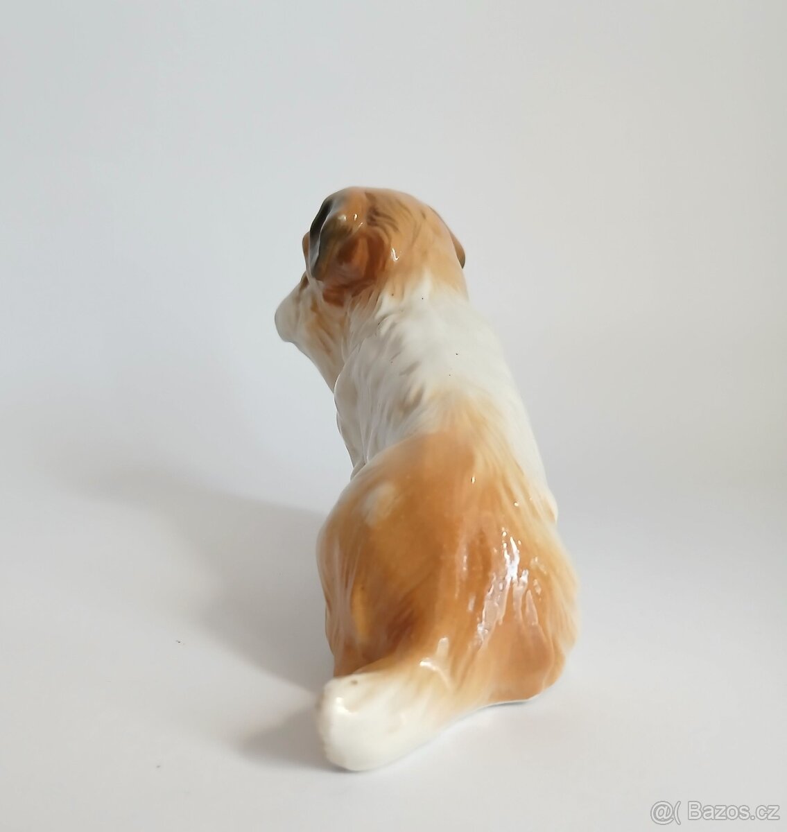 Starožitná porcelánová figura pejska - ENS - Německo - 6