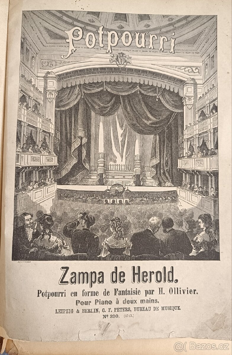 Staré noty - kniha notových zápisů - 6