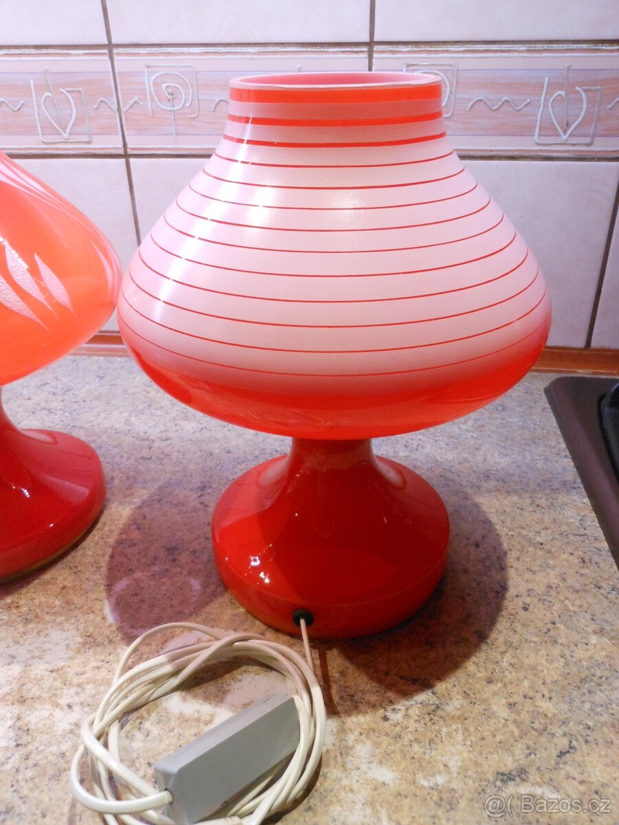 RETRO SKLENĚNÁ LAMPA - 6
