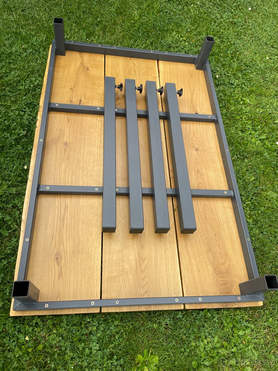 Zahradní stůl z dubového masívu - 6