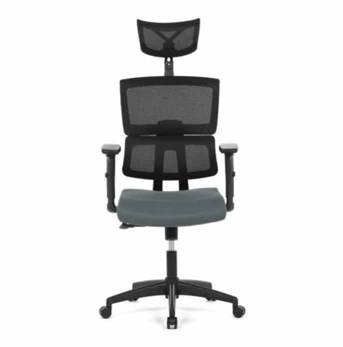 Kancelářská židle, houpací mechanismus, šedá síťovina, B1025 - 6