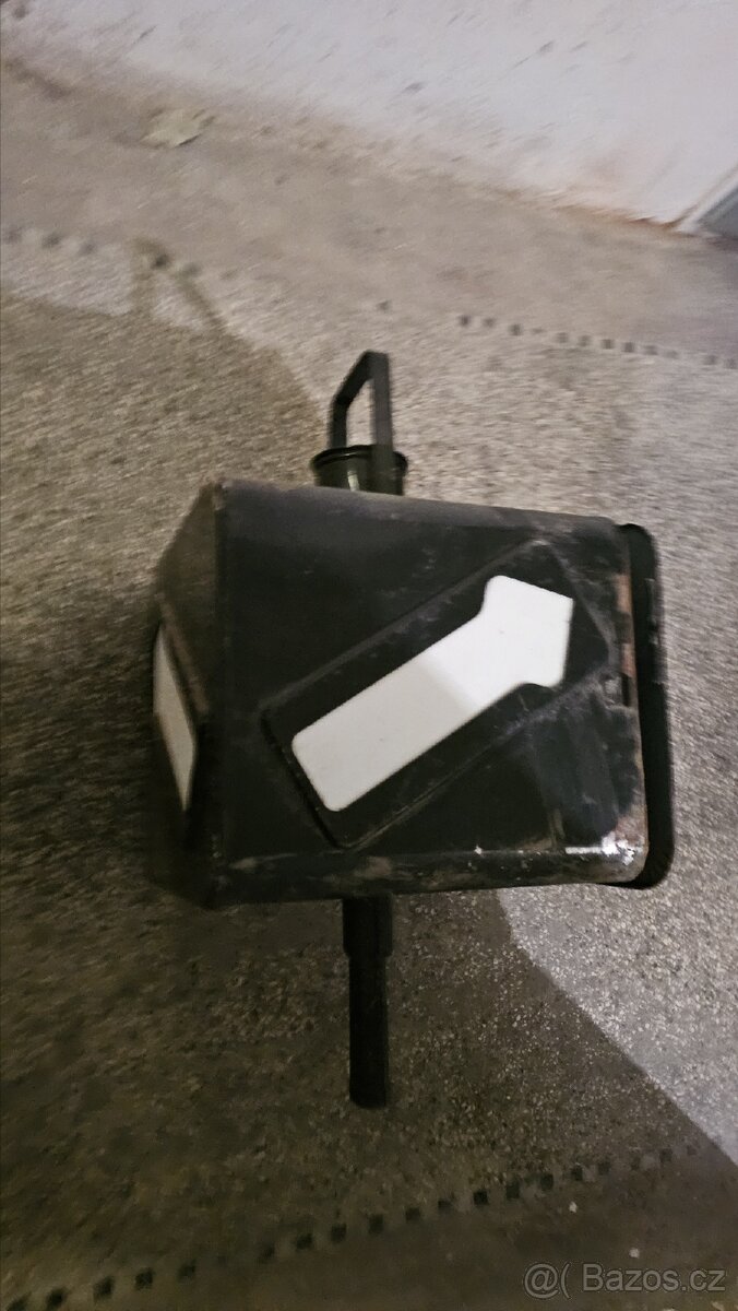 Stará drážní lampa výhybka-osvětlení směru výhybky - 6