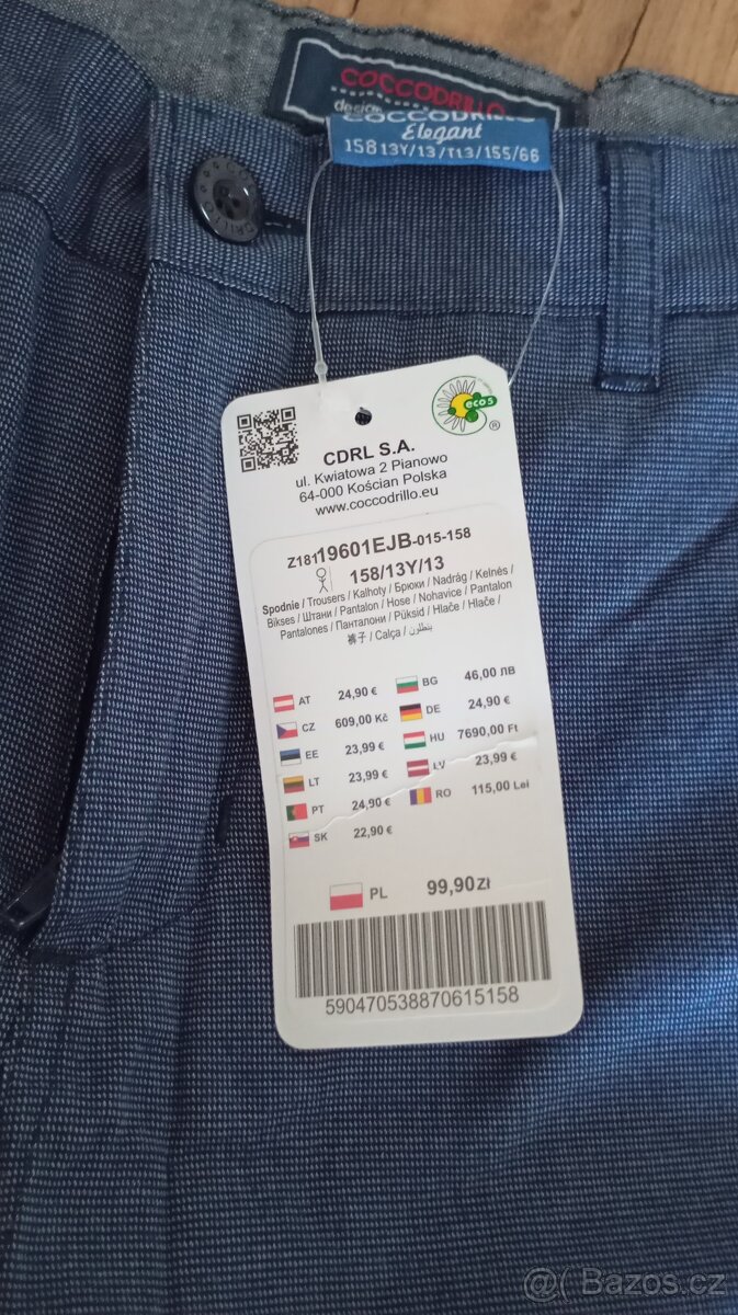 Nové chlapecké kalhoty, vel. 158 - 6