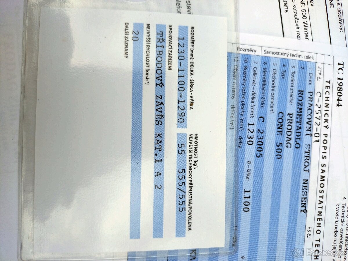 Rozmetadlo Prodag CONE 500 WINTER - 6