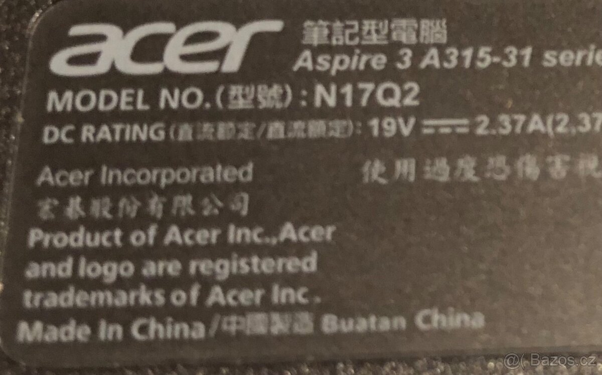 Nová baterie do notebooku Acer - 6