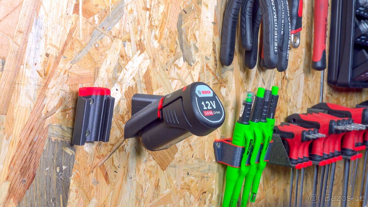 Držiaky batérií BOSCH 12V na stenu - 6