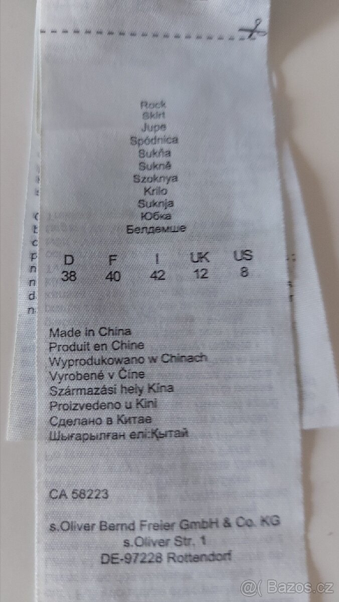 Dámská riflová sukně - 6