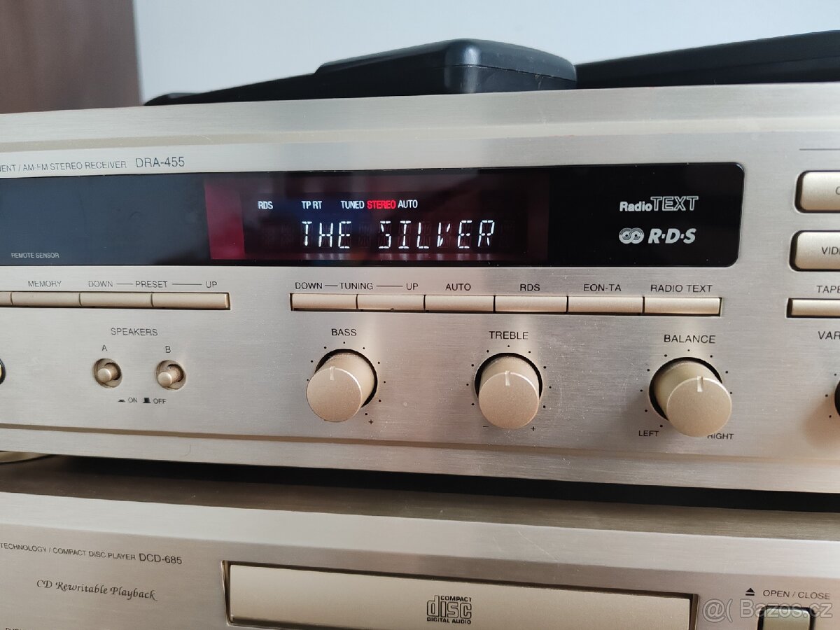 RECEIVER DENON DRA-455 + DENON DCD-685, 2x Dálka - 6