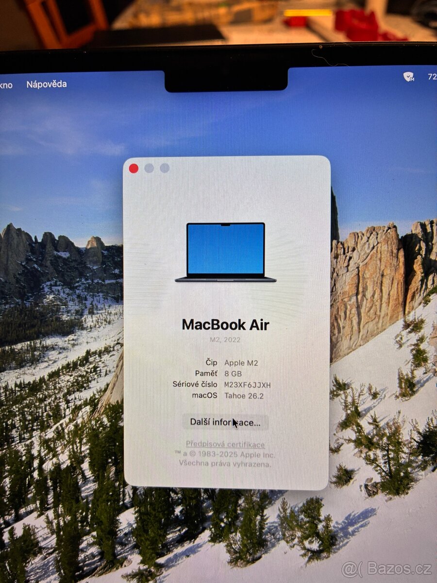 Apple MacBook Air M2 (2022) 8GB/256GB/zdroj/krabice - 6