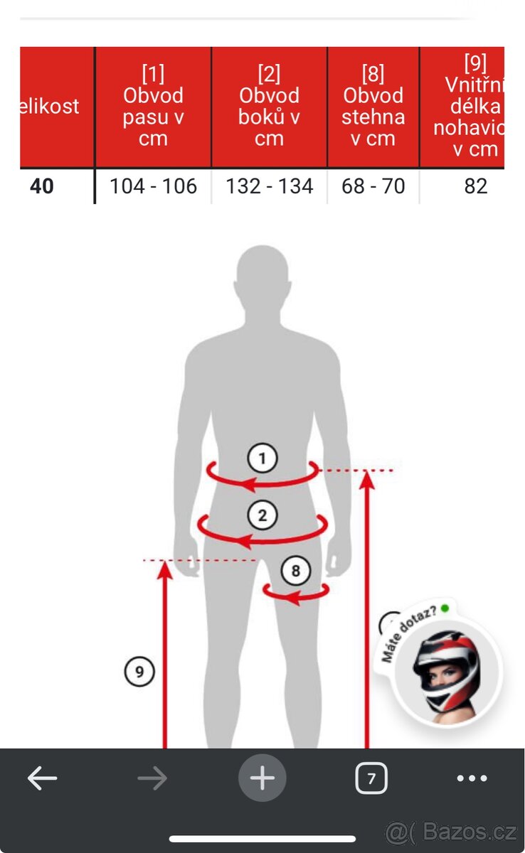 Rst kalhoty textilní - 6