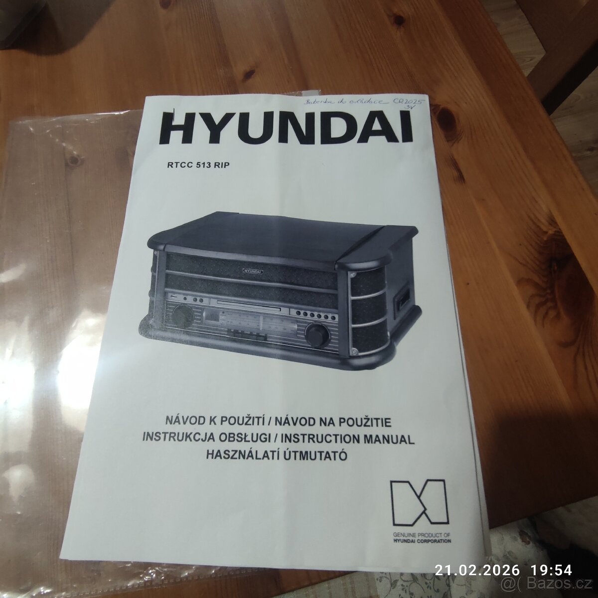 Retro gramofon Hyundai RTCC 513 RIP - 6