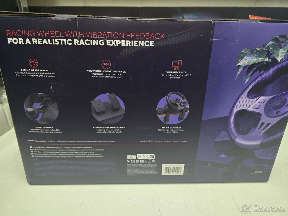 TRUST GXT289 Movi Racing Wheel, nový se zárukou - 6