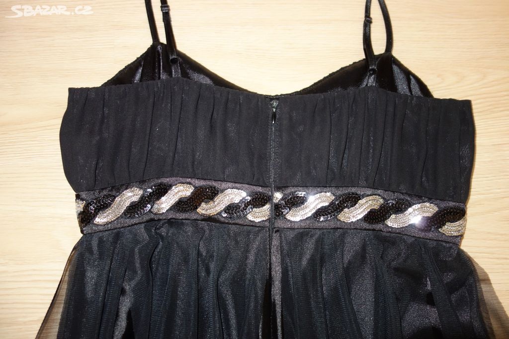 Černé šaty vel. 40 s bolerkem - 6