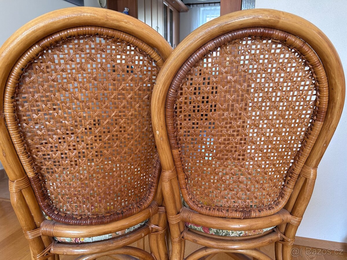 Ratanové židle 2ks - 6