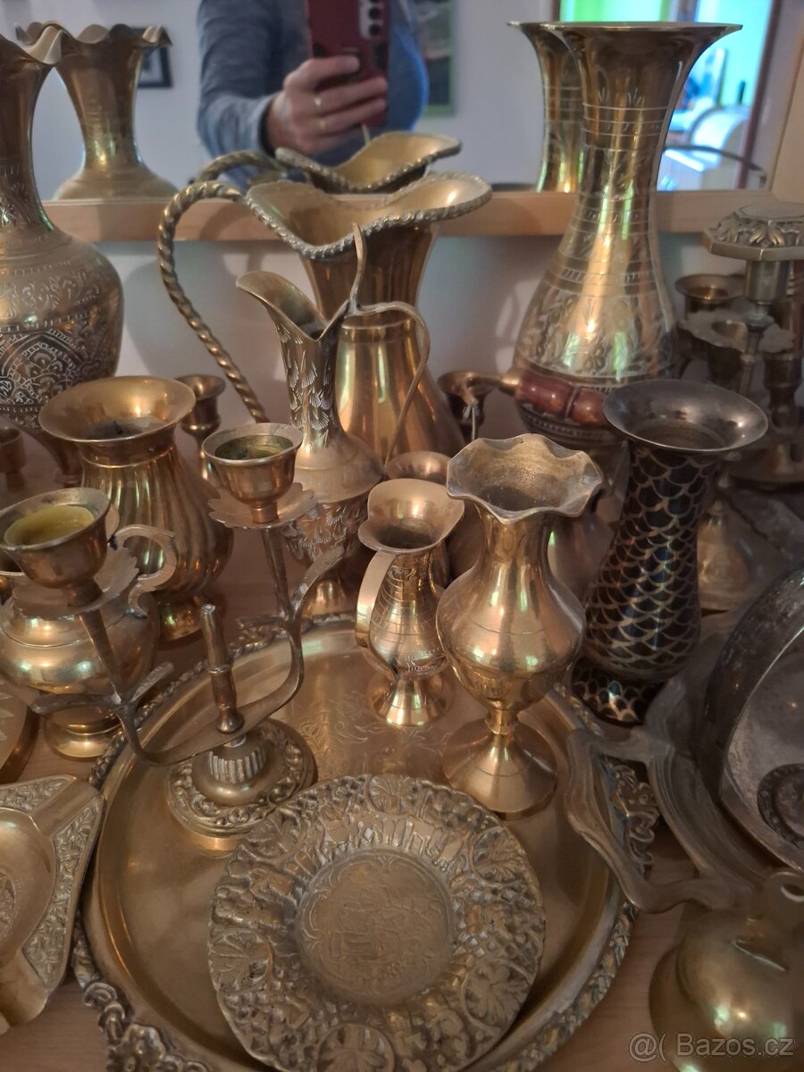 Mosazné svícny a nádobí - 6