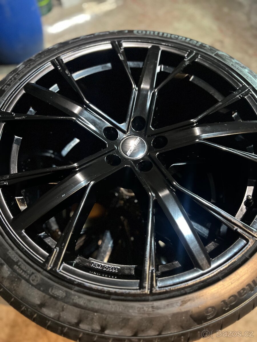 Alu kola 5x112 R21 + letní pneu - 6