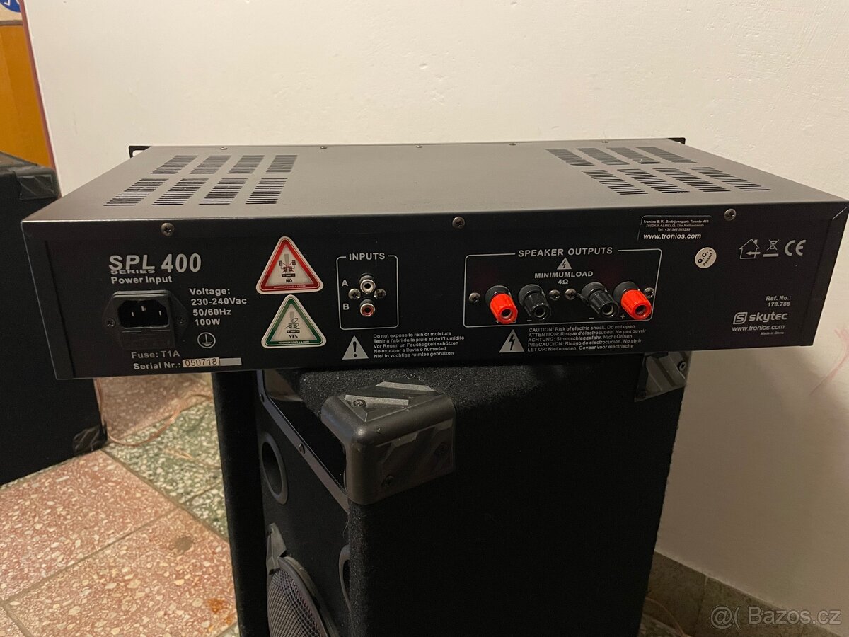 Basový reproduktory Malone + zesilovač SPL 400 - 6