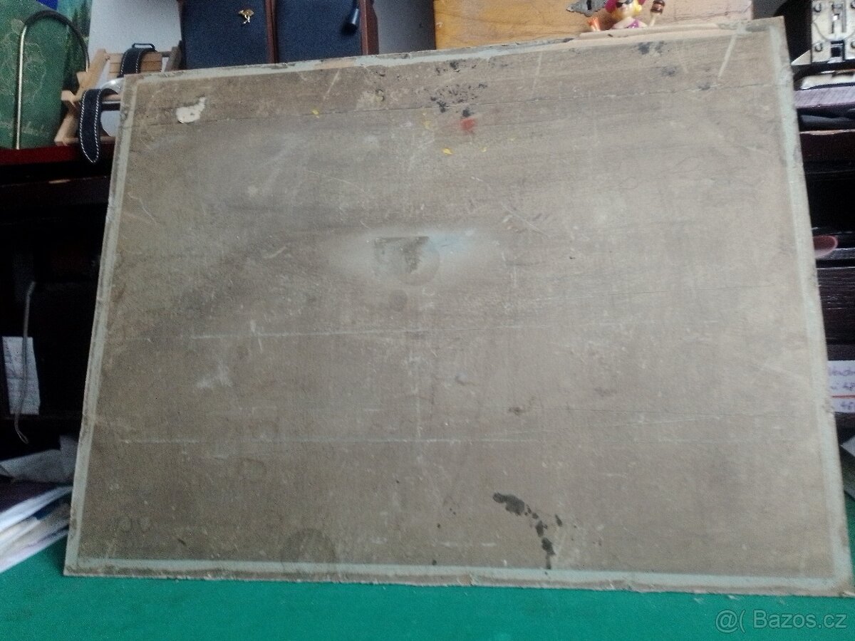 Zátiší s bolsem, olej/deska - 6