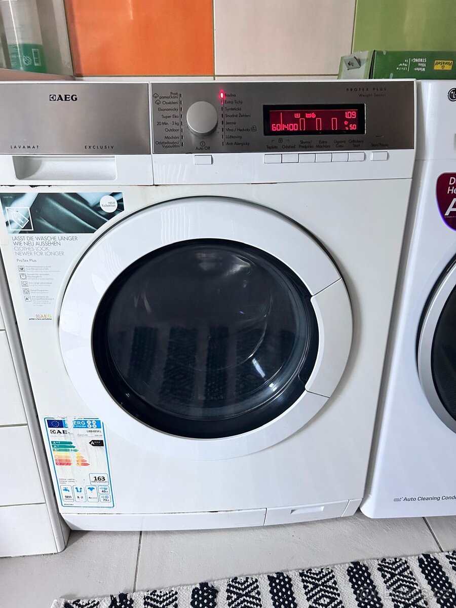 Prodám pračku AEG na 8kg prádla - použitá - 6