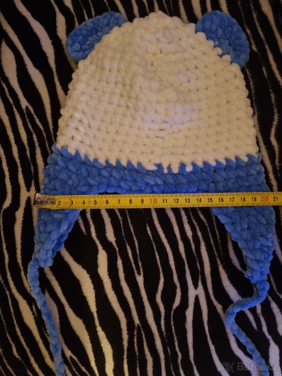 Homelesky čepice ručně háčkované - 6