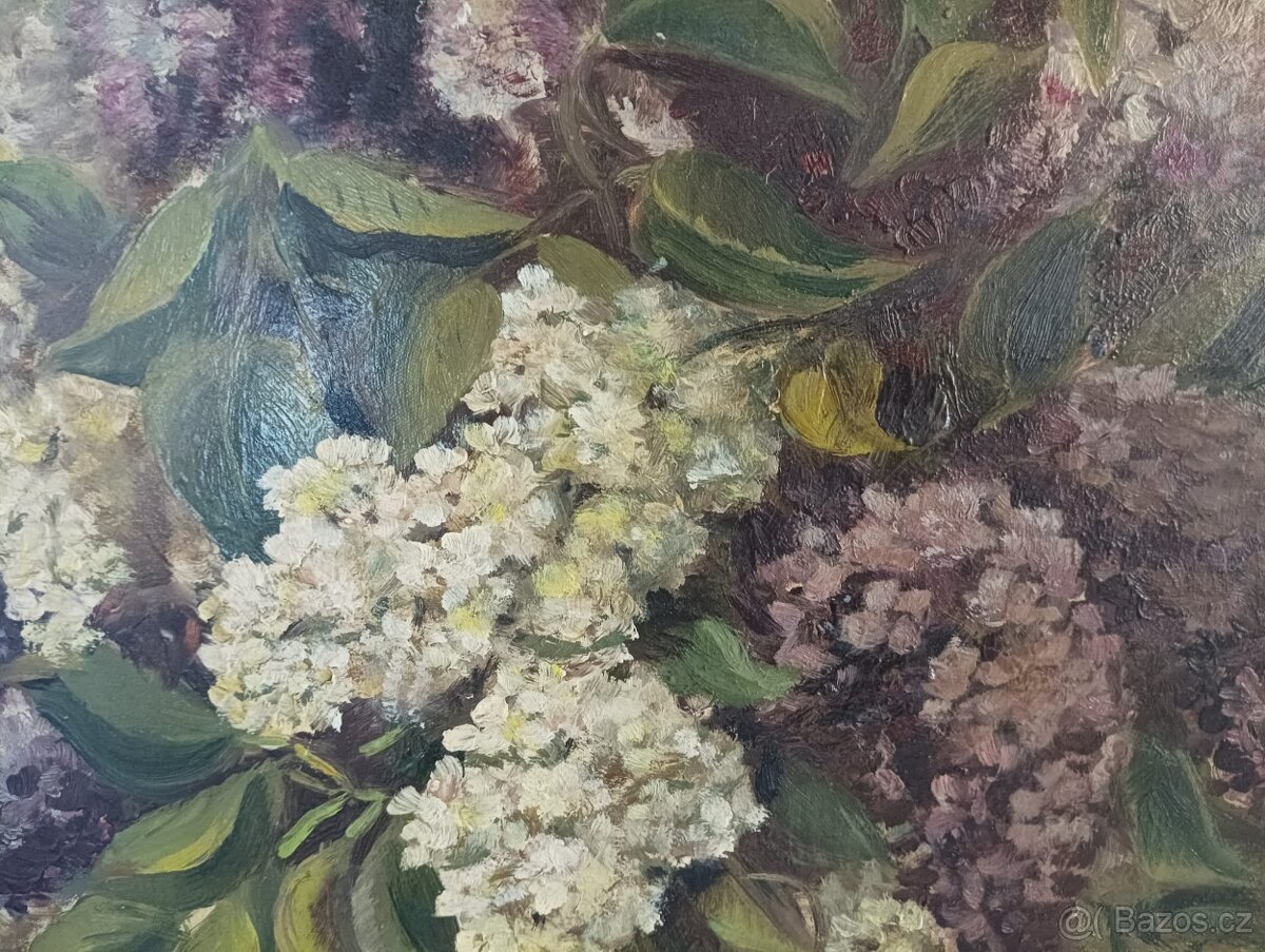 OBRAZ OLEJ NA DESCE - SIGNOVÁNO - 6