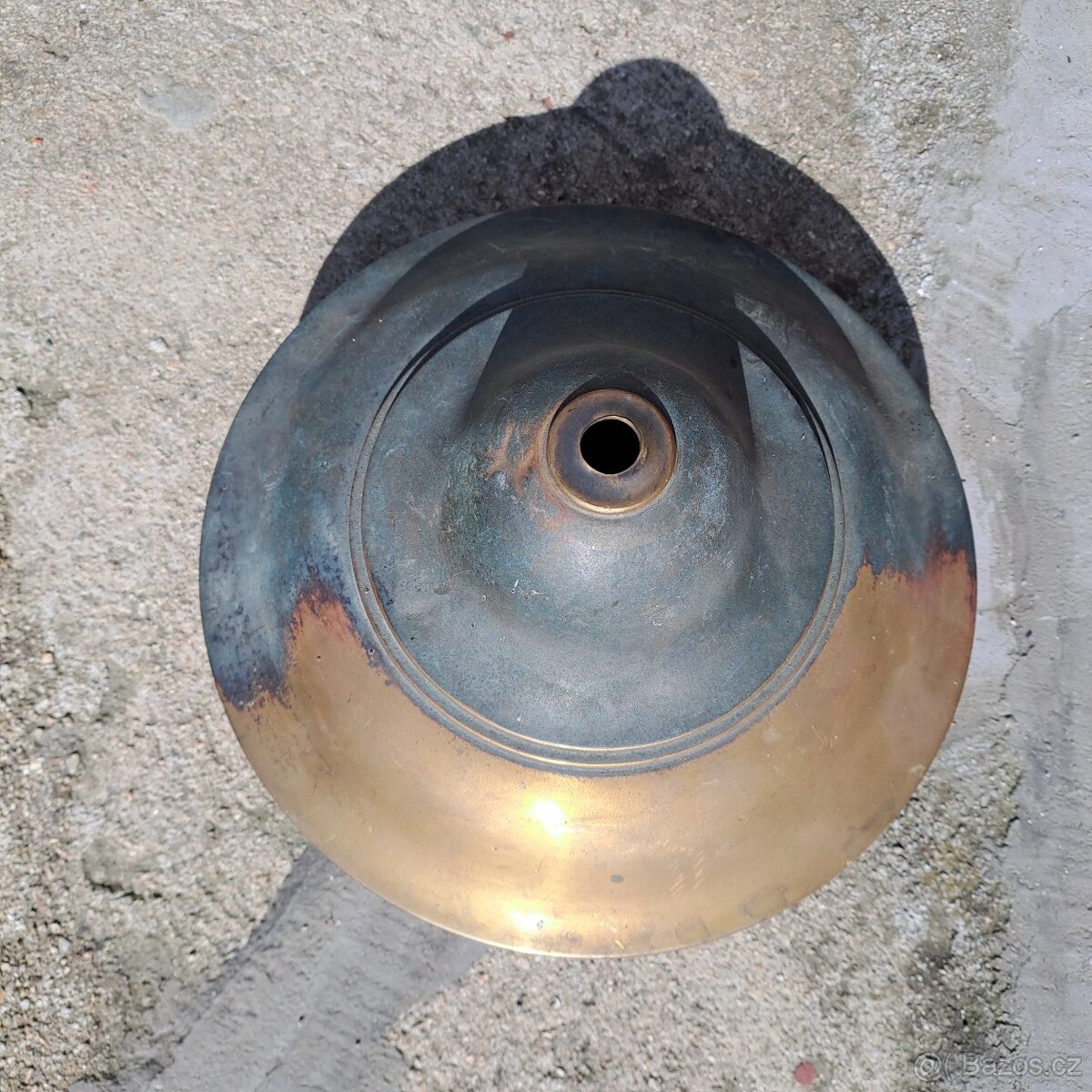 Starožitný bronzový lustr - 6