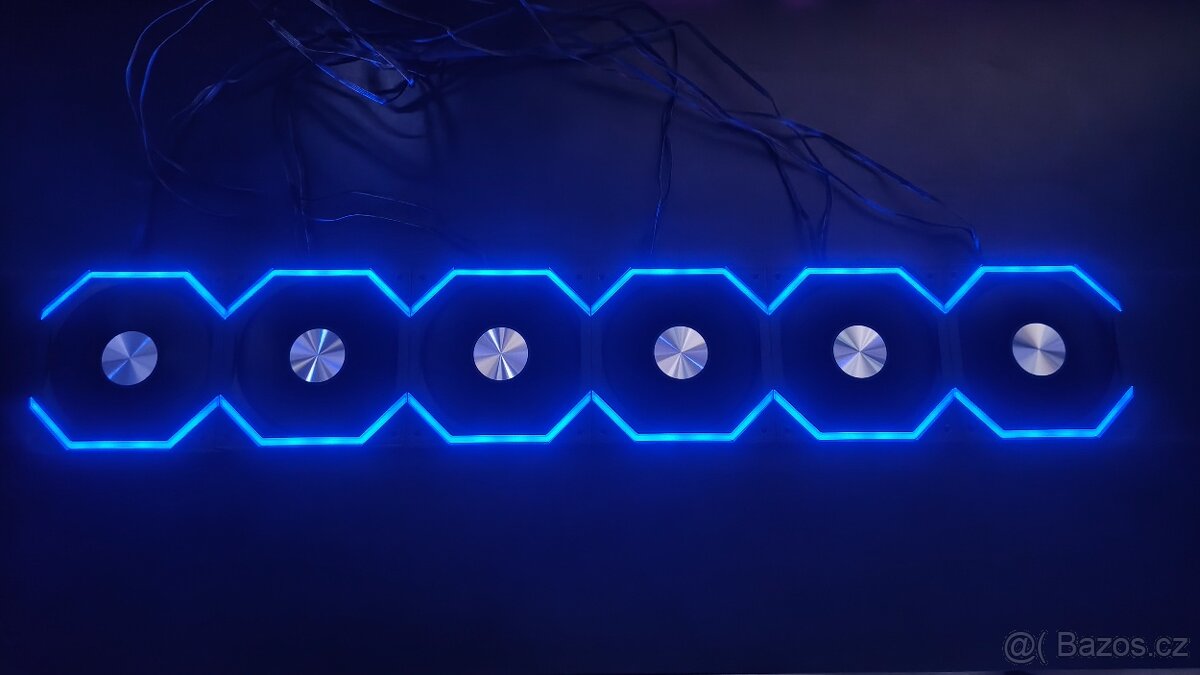 Prodám 6x 120mm ventilátorů s PWM+3.pin ARGB - 6