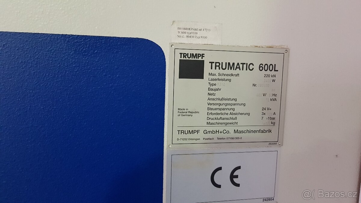 prodám kombi Trumpf tc 600l - 6