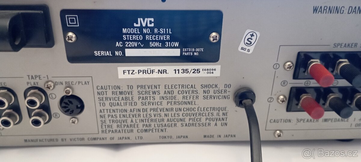 Japonský receiver JVC RS 11L - 6