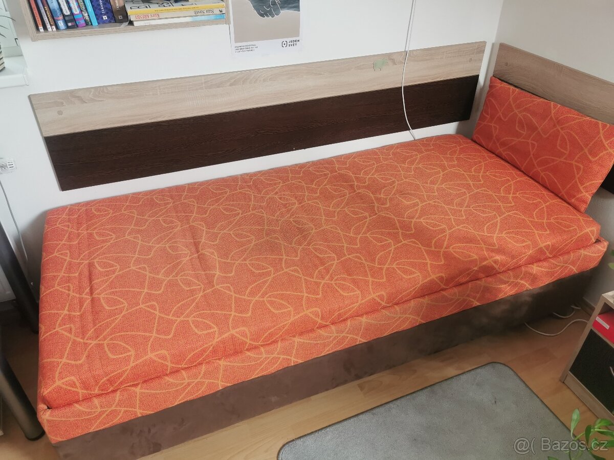 Čalouněné jednolůžko 90/200 - 6