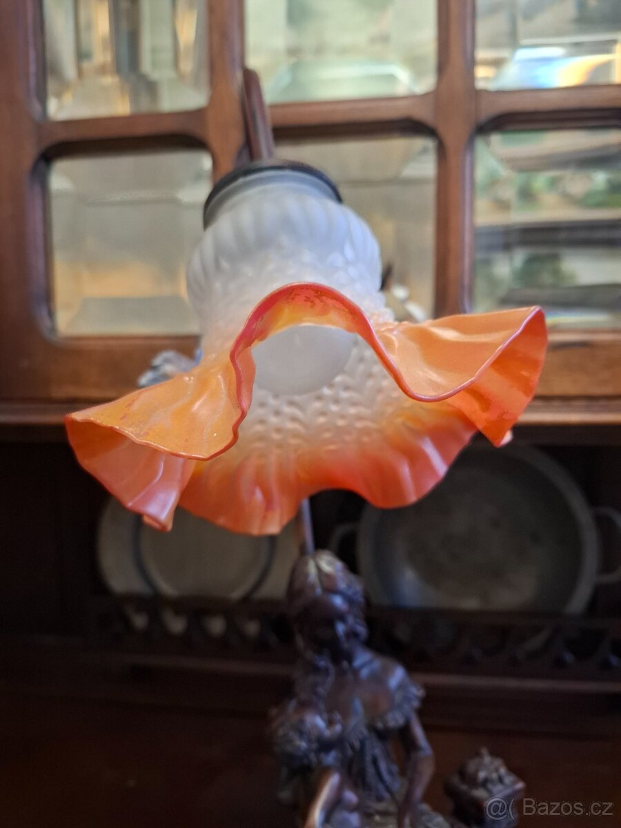 Starožitná figurální lampa - 6