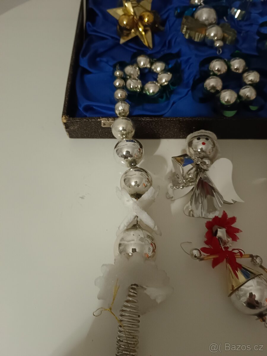 Staré vánoční ozdoby, baňky - 6