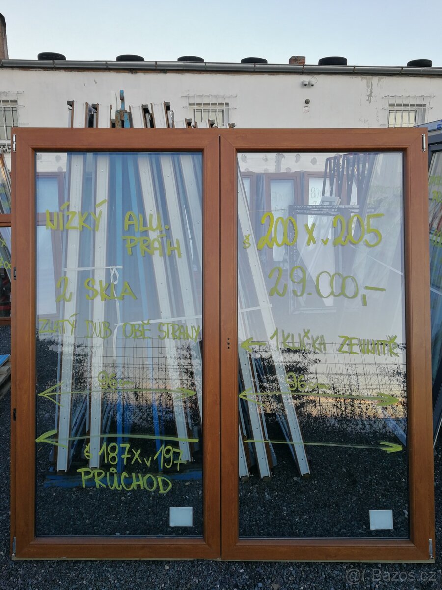 plastové dveře dvoukřídlové - 6