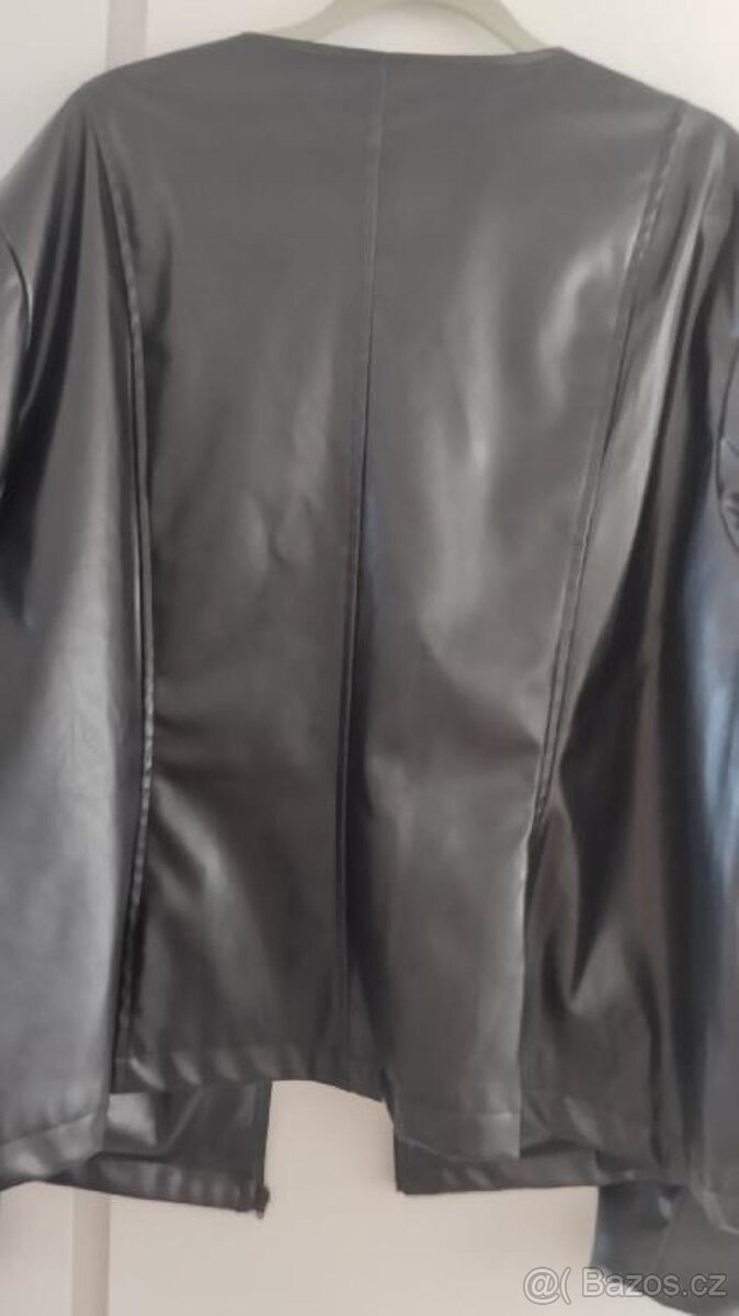 DÁMSKÁ KOŽENKOVÁ BUNDA vel.52/4xl - 6