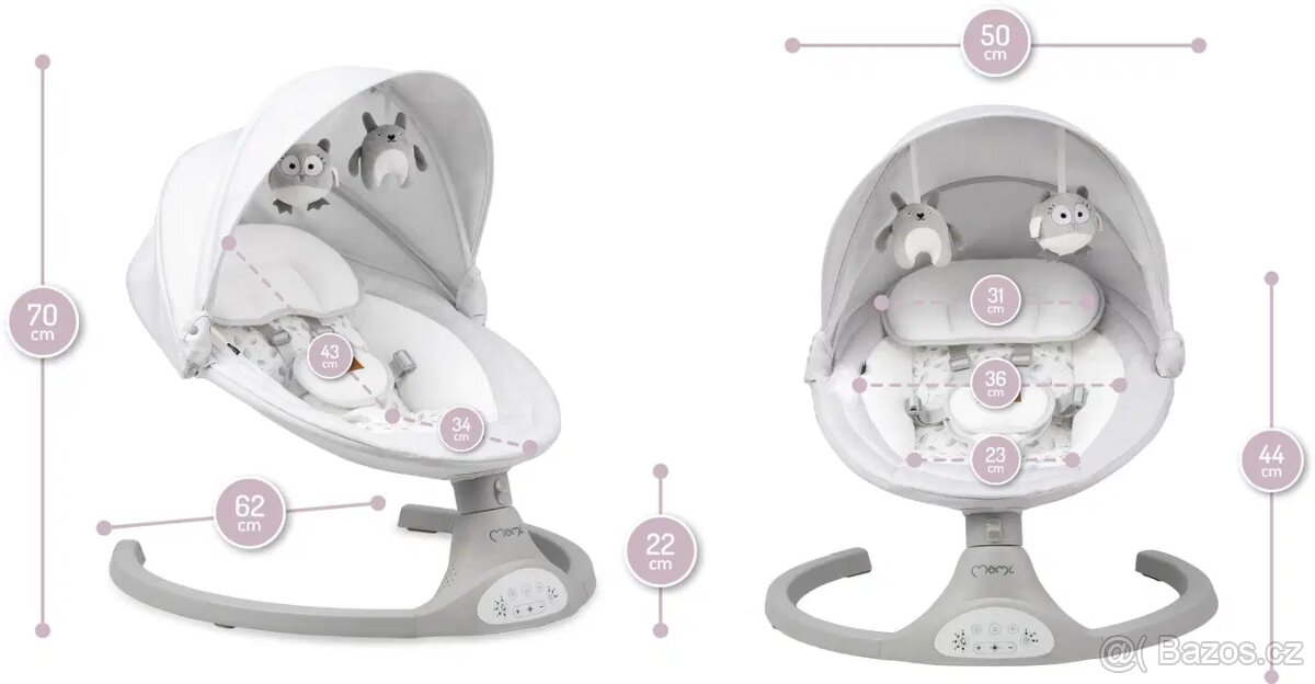 Dětské lehátko - houpací MoMi KENANI - 6