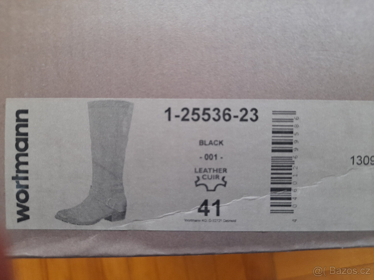 Dámské kožené kozačky, vel. 41 - 6