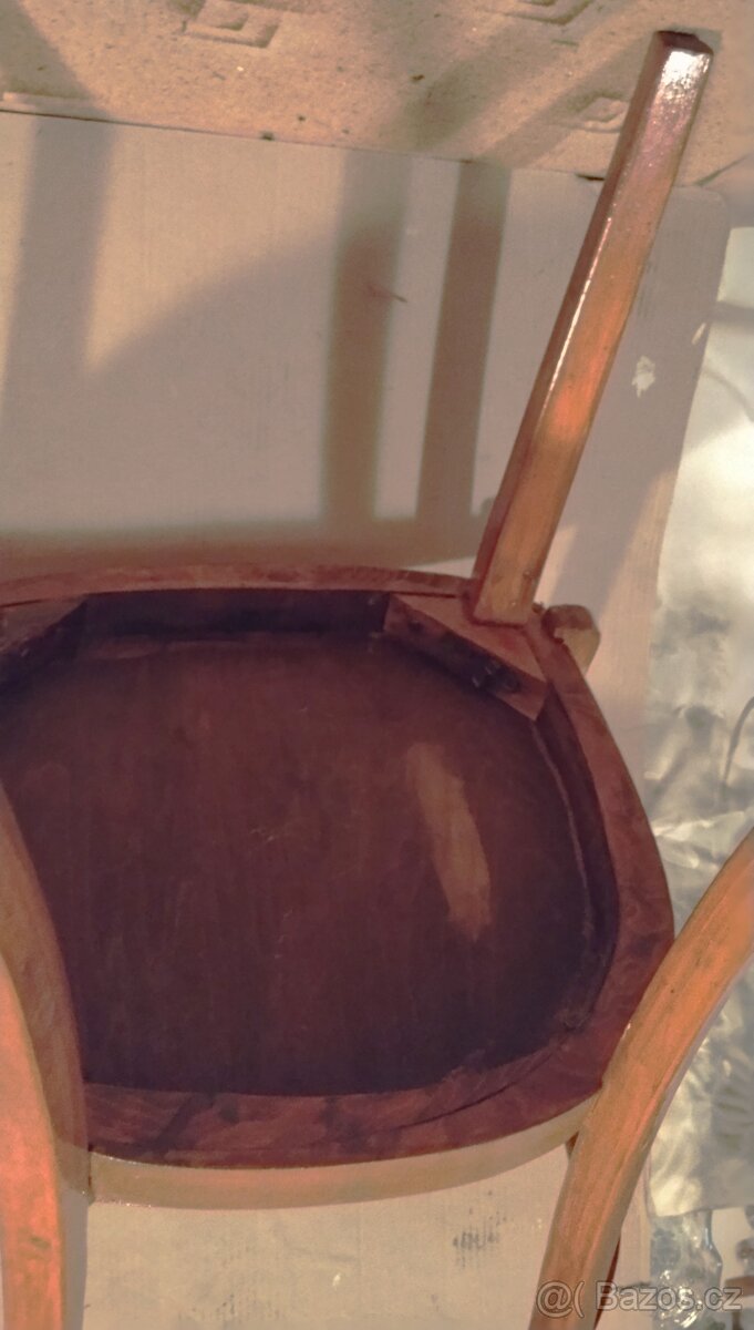 Nabízím staré polokřeslo Thoner č.14 (TON 3) rok 1940/50 - 6